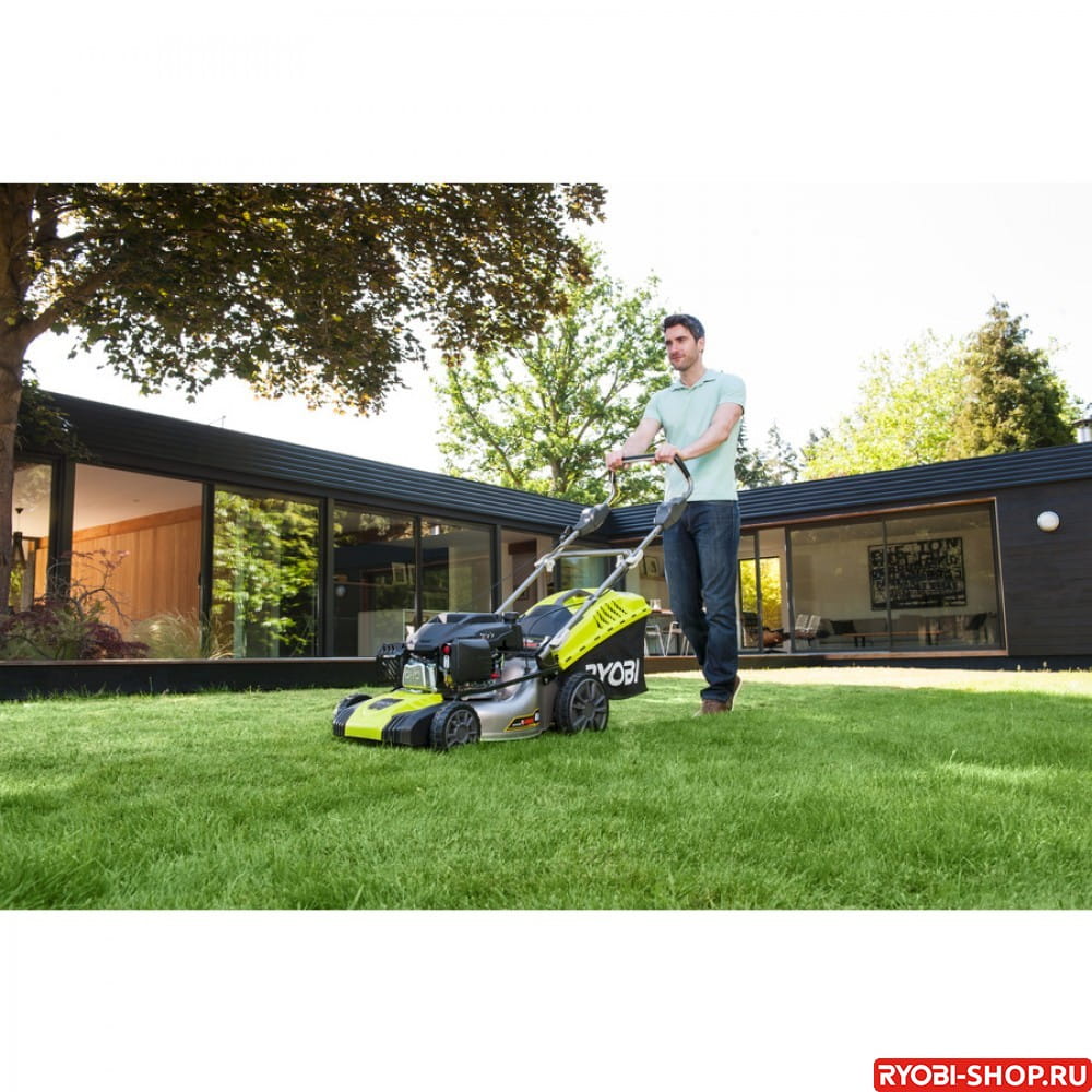 Газонокосилка самоходная бензиновая Ryobi RLM46175Y 5133003671 ...
