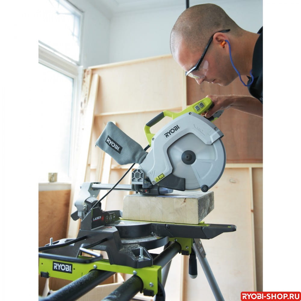 Пила торцовая электрическая Ryobi EMS254L 5133001202 - Торцовочные пилы ...