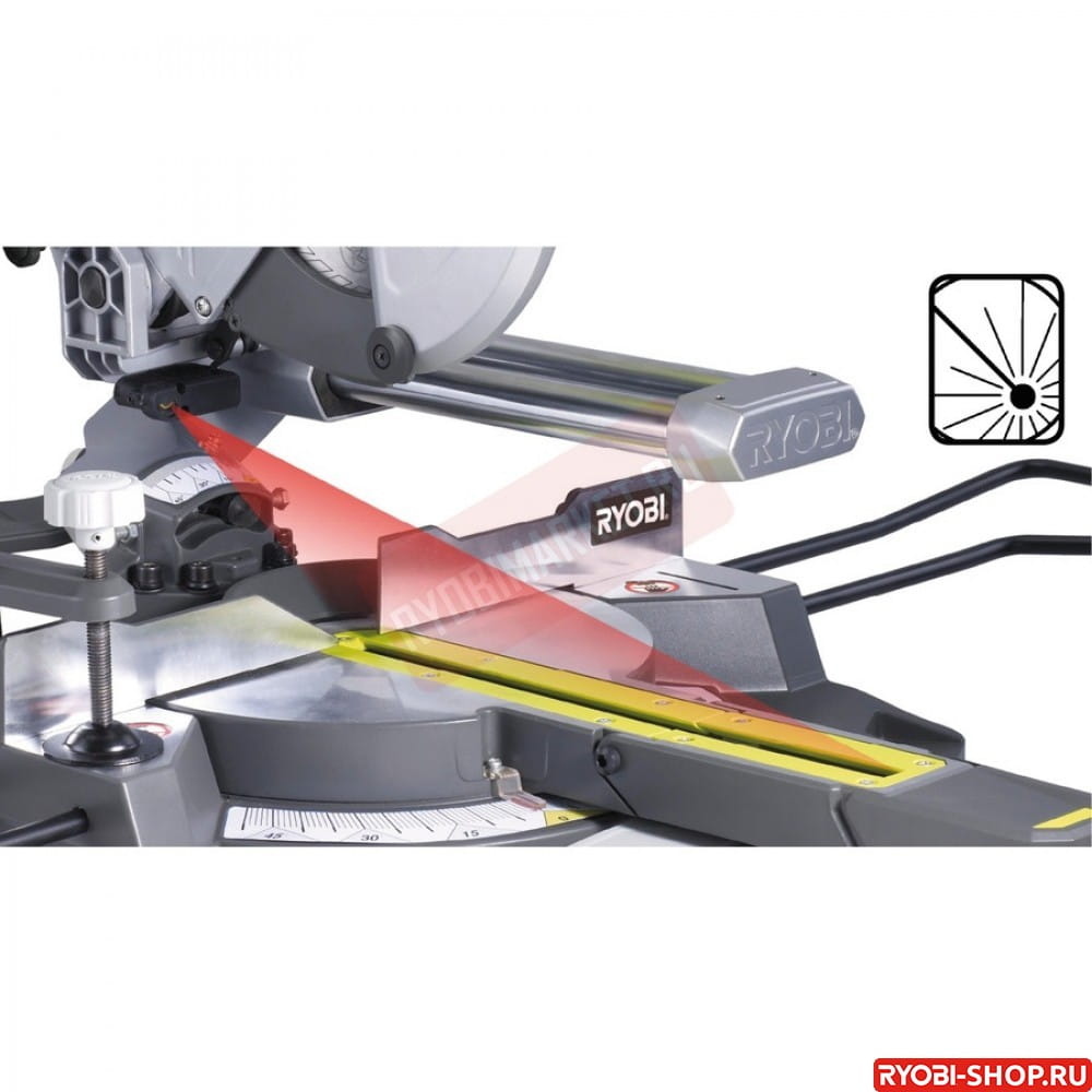 Пила торцовая электрическая Ryobi EMS216L 5133001197 - Торцовочные пилы ...