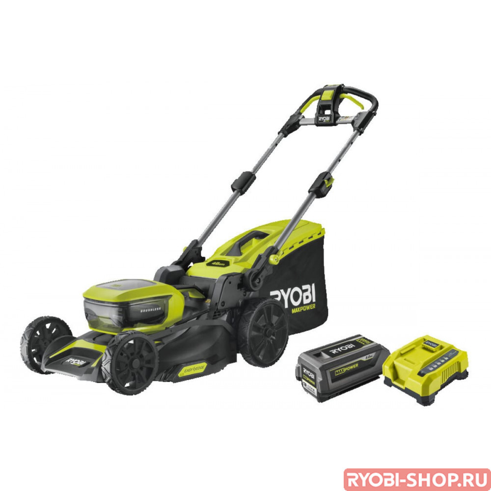 Бесщеточная газонокосилка Ryobi RY36LMX46A-150 36В 5133004914 5133004914 -  Газонокосилки 36V в фирменном магазине RYOBI