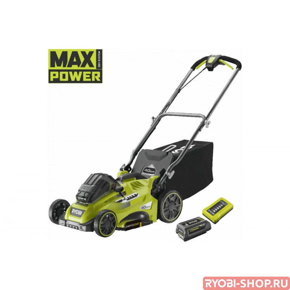 Бесщеточная газонокосилка Ryobi MAX POWER 36В RLM36x41H50PG