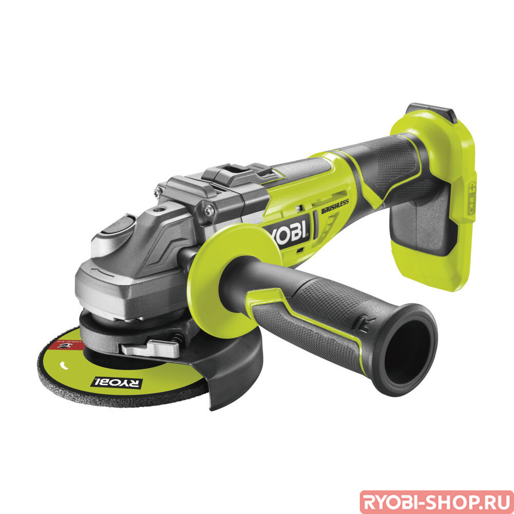 Машина угловая шлифовальная аккумуляторная Ryobi R18AG7-0 ONE+ 5133002852 -  УШМ (Болгарка) в фирменном магазине RYOBI