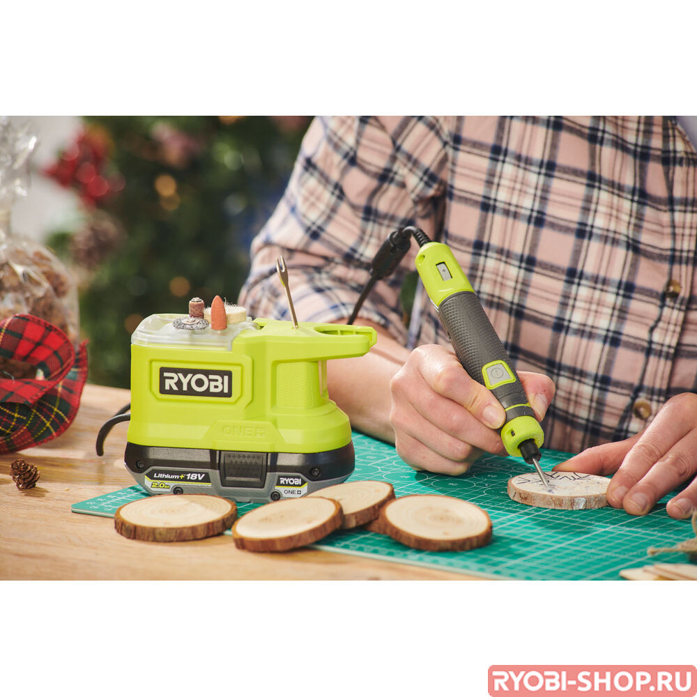 Машина прямая шлифовальная аккумуляторная Ryobi RRT18-0 ONE+ 5133004939 -  Граверы в фирменном магазине RYOBI