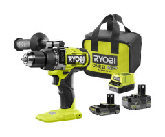 Ударная, бесщеточная дрель-шуруповерт Ryobi RPD18X-242S 18В