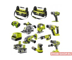 Набор инструментов Ryobi Mega Set R18CK9-LL525S ONE +