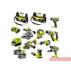 Набор инструментов Ryobi Mega Set R18CK9-LL525S ONE +