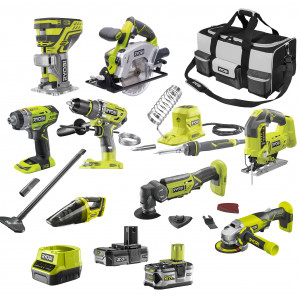 Набор инструментов Ryobi R18CSK9/1-252SC