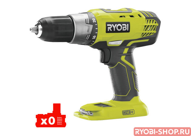 Дрель-шуруповерт аккумуляторная Ryobi R18DDP2-0 ONE+ R18DDP2-0 ONE+ 5133002641 в фирменном магазине Ryobi