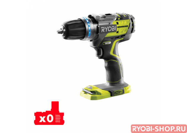 Дрель-шуруповерт ударная бесщеточная аккумуляторная Ryobi R18PDBL-0 ONE+ R18PDBL-0 ONE+ 5133002438 в фирменном магазине Ryobi