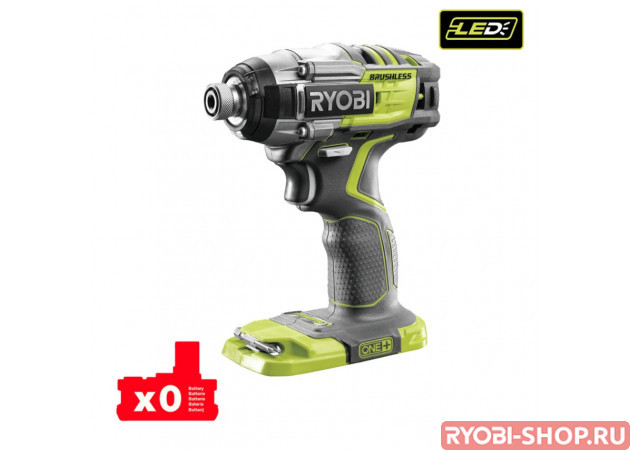 Винтоверт бесщеточный импульсный аккумуляторный Ryobi R18IDBL-0 ONE+ R18IDBL-0 ONE+ 5133002662 в фирменном магазине Ryobi