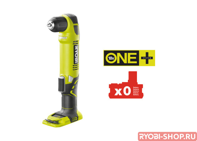 Дрель-шуруповерт угловая аккумуляторная Ryobi RAD1801M-0 ONE+ RAD1801M-0 ONE+ 5133001166 в фирменном магазине Ryobi