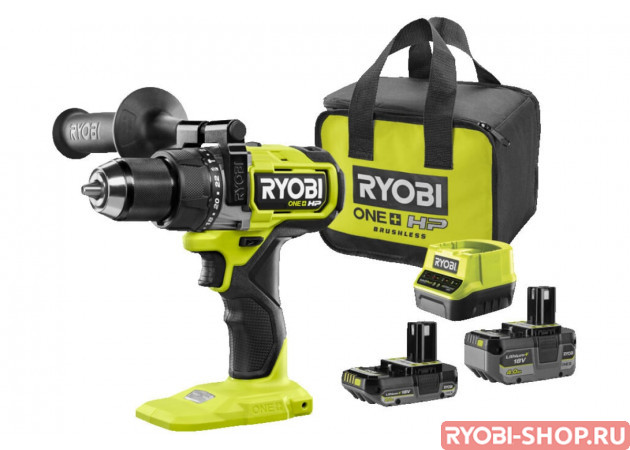 Ударная, бесщеточная дрель-шуруповерт Ryobi RPD18X-242S 18В 5133005283 - Дрели-шуруповерты в фирменном магазине RYOBI